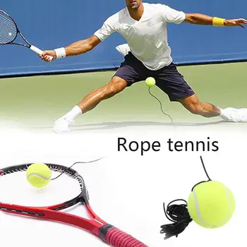нов професионален тенис тренировъчен топката с еластична шнурком, отскакивающий топката с еластична шнурком, преносим тенис тренировъчен топката - Изображение 1  